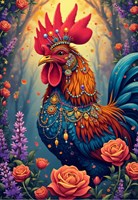 Alipson Puzzle - Le jardin secret du coq - puzzle coloré pour enfants