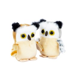 Living Nature peluche bébé chouette mini Buddies 10cm doudou