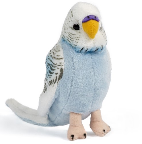 Living Nature peluche Perruche bleue avec son