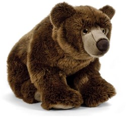 Living Nature peluche ours brun grand 45cm jouet en peluche