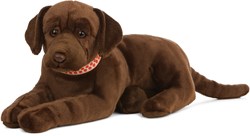 Living Nature peluche chien Giant Chocolate Lab 60cm