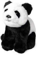 Living Nature peluche panda assis - jouet en peluche réaliste