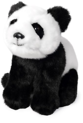 Living Nature peluche panda assis - jouet en peluche réaliste