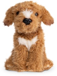 Living Nature Labradoodle peluche chien marron jouet câlin