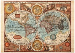 Dino puzzle carte du monde 1626 - 500 pièces nostalgie et histoire