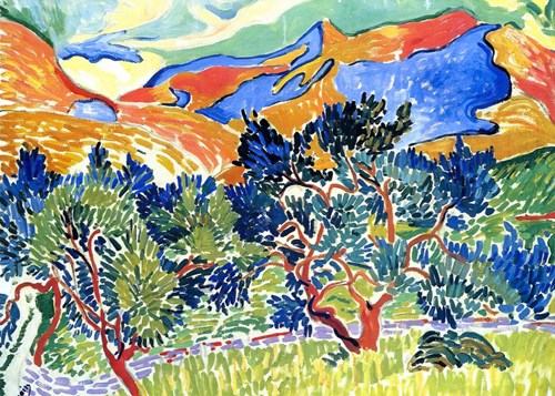 Grafika André Derain - Berge bei Collioure - 500 Teile