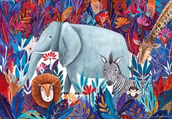 D-Toys puzzle art animaux 1000 pièces - Puzzle artistique tropical