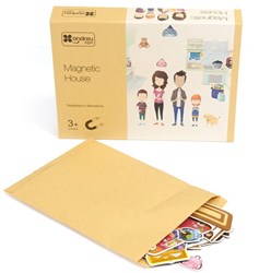 Andreu Toys maison jouet magnétique éducative carton multicolore