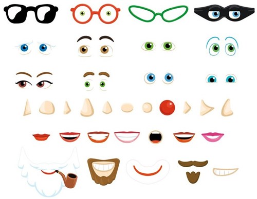 Andreu Toys jeu de visages magnétiques jouet éducatif en carton-2