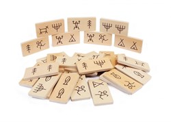 Andreu Toys jeu de dominos éducatif carton multicolore classique