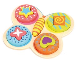 Andreu Toys puzzle papillon - jouet éducatif en carton