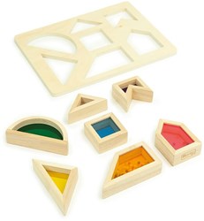 Andreu Toys puzzle - Puzzle éducatif transparent en carton