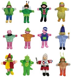 Andreu Toys marionnettes à doigts jouet - 12 personnages - éducatif