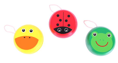 BigJigs jouet yoyo en bois animal - coloré et durable