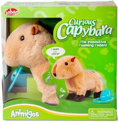 Tobar peluche capybara jouet interactif avec fonction marche et sons