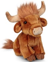 Tobar peluche vache Highland 15 cm - jouet animal de ferme