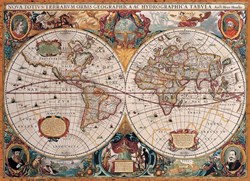 Carte du monde Eurographics Orbis Geographica (1000)