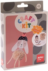 APLI Kids kit créatif pompon lapin - jouet créatif pour enfants