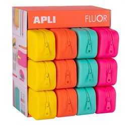 APLI Kids trousse silicone couleur douce flexible résistante à l'eau