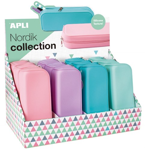 APLI Kids trousse en silicone soft Nordic premium résistante à l'eau