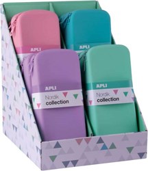 APLI Kids trousse en silicone Nordic rectangulaire étanche présentoir