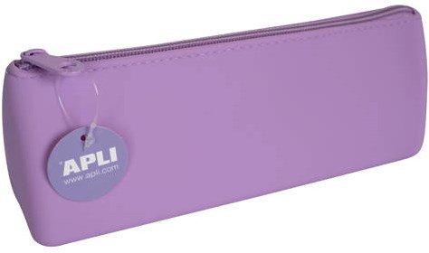 APLI Kids trousse silicone Soft Nordic lilas étanche flexible