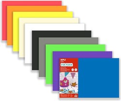 APLI Kids feuilles de mousse EVA A4 10 couleurs matériel de base