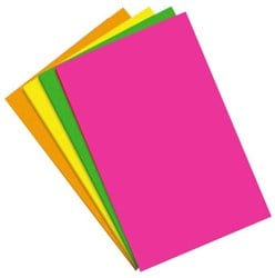 Apli Apli EVA Foam Fluo A4 Roze, Groen, Geel en Oranje