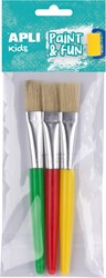 APLI Kids ensemble de pinceaux jumbo - peinture pour enfants 3 pièces