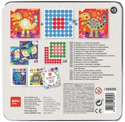 APLI Kids APLI - Autocollants Dino en boîte (8 cartes, autocollants & etc.)