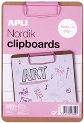 Apli Apli Klembord Hout A5 Roze