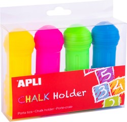 Apli Apli Krijthouders Diverse Kleuren Jumbo  - 4 stuk