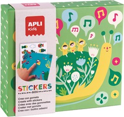 APLI Kids APLI - Boite à stickers Liliput (avec 8 cartes et exemple)