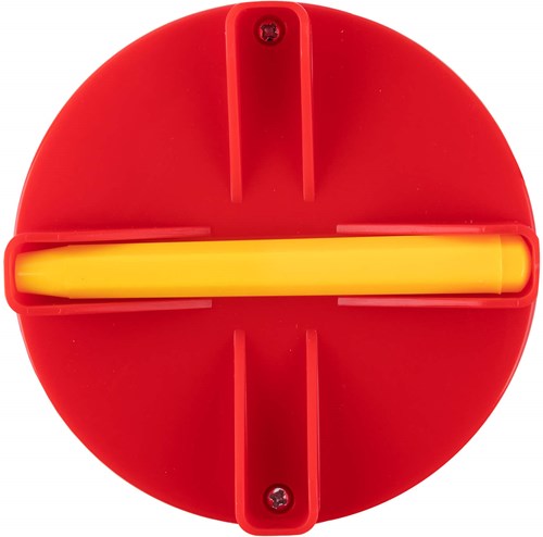 APLI Kids tableau magnétique rond mini jouet éducatif rouge-2