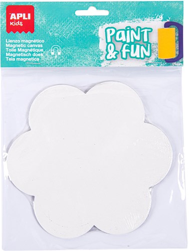 APLI Kids toile magnétique fleur 15 cm peinture créative