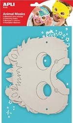 Apli Apli Maskers Karton Dieren 6 stuk