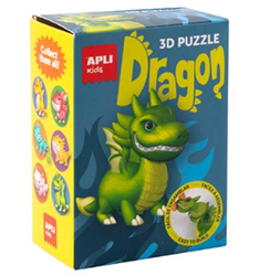 Apli Apli Puzzel Draken Blauw