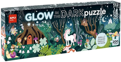 APLI Kids puzzle Glow in the Dark forêt magique 200 pièces carton