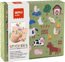 APLI Kids jeu d'autocollants animaux et leur habitat jouet éducatif