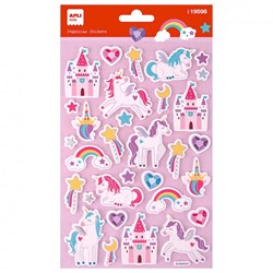 APLI Kids autocollants licorne 32 pièces - stickers créatifs unicorn