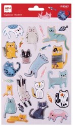 APLI Kids autocollants chats Meow! 25 pièces scrapbooking créatif