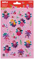 APLI Kids autocollants fées métalliques feuille 32 pièces jouet créatif