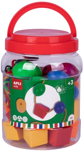 APLI Kids jeu d'enfilage formes jouet éducatif motricité