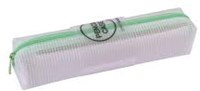 APLI Kids trousse pastel vert - pochette zippée transparente solide