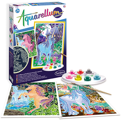 Sentosphère Aquarellum kit peinture licorne phosphorescente enfants