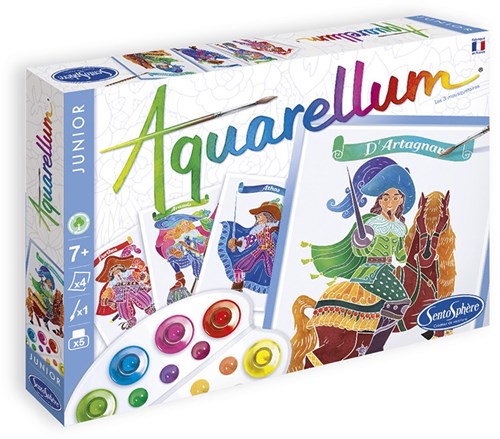 Sentosphère peinture Aquarellum Junior 3 Mousquetaires kit créatif
