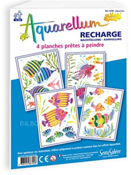 Sentosphère peinture recharge aquarium 18x25 cm créatif