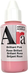 Ara peinture acrylique rose brillant 100 ml - peinture créative rose