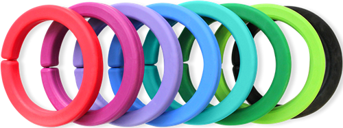 ARK Therapeutic bracelet à mâcher jouet sensoriel magenta petit standard Gladde kauwarmband om te draaien om de pols, alternatief voor kauwen op mouwen, voor kinderen en volwassenen.-2
