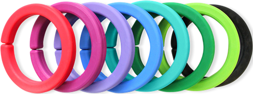 ARK Therapeutic bracelet sensoriel à mâcher noir XT moyen petit Gladde kauwarmband om te draaien om de pols, alternatief voor kauwen op mouwen, voor kinderen en volwassenen.-2